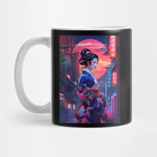 Neon Japanese princess Mug